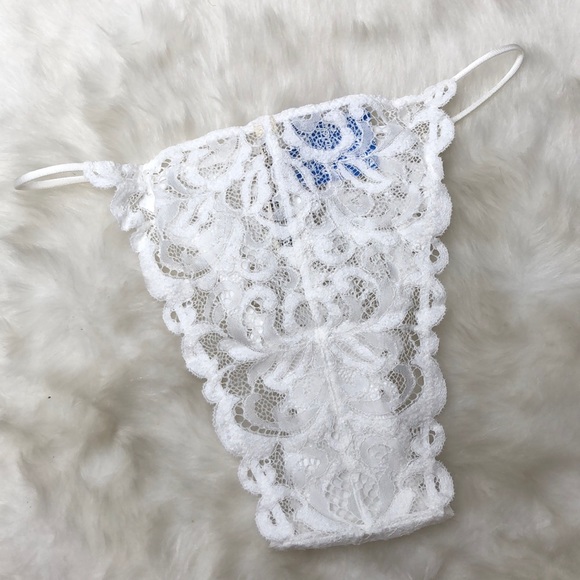 Free People Ivory High Waisted Tanga Panties NEW - Picture 3 of 11